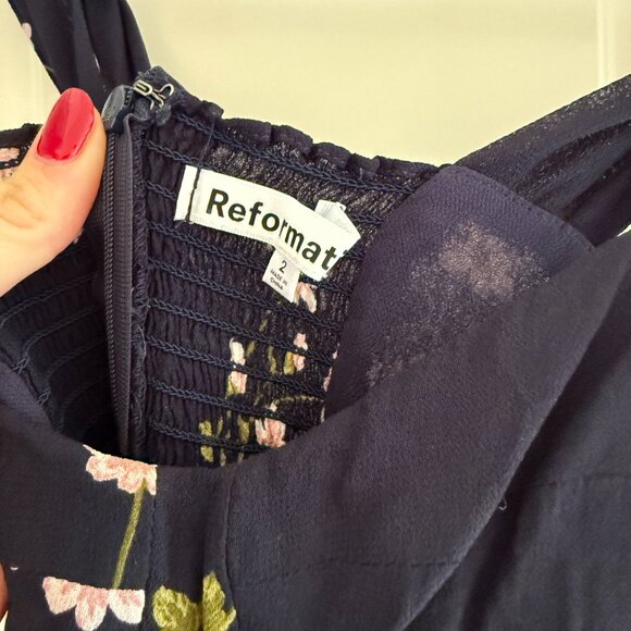 Reformation Fulton Dress (Navy) - Picture 3 of 3